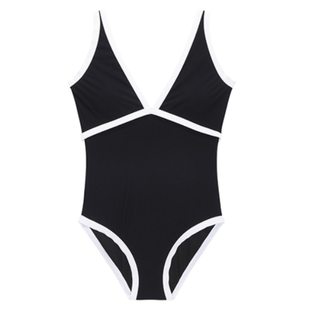 Cover your belly and gather your one-piece